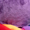 close up of purple octopus faball®with rainbow colored arms