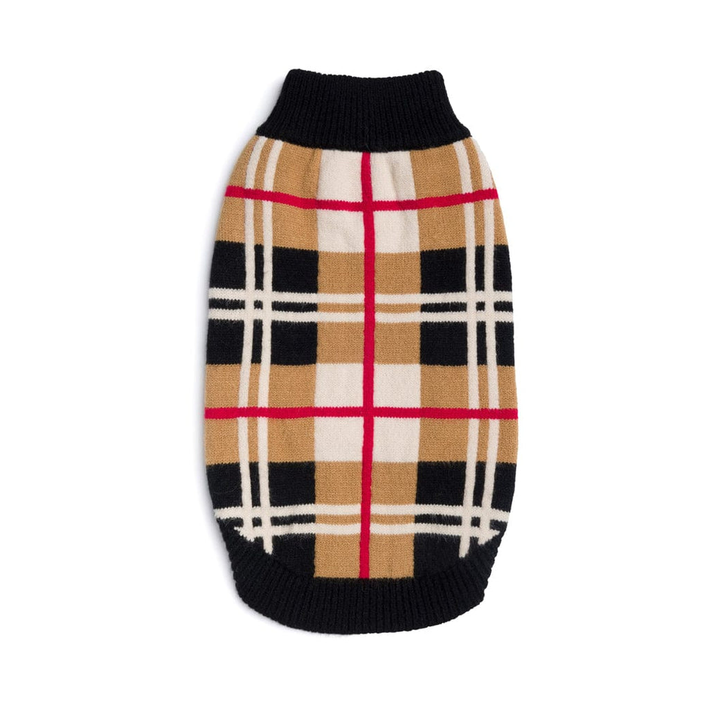 plaid sweater dog Classic Plaid Sweater