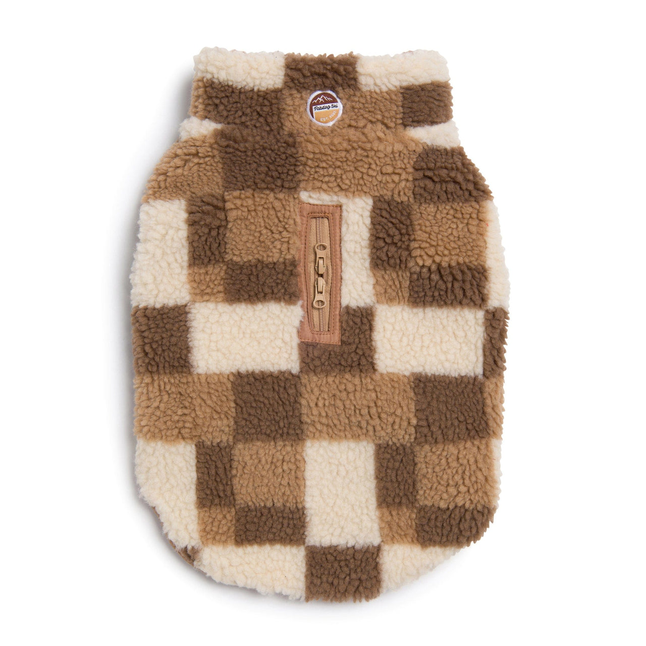 Fab Ski Tan Sherpa Vest