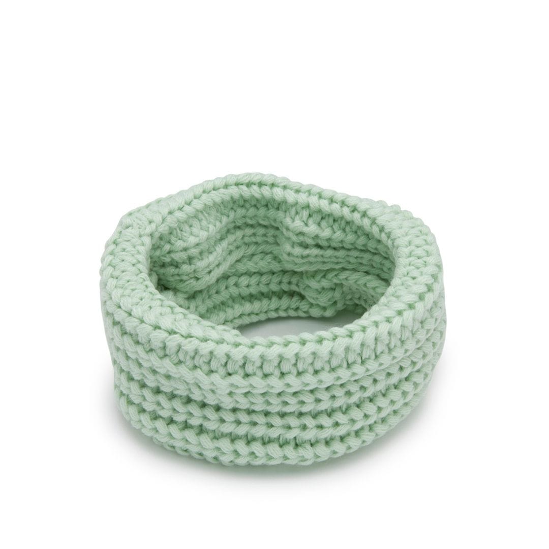 infinity scarf for dogs in mint green