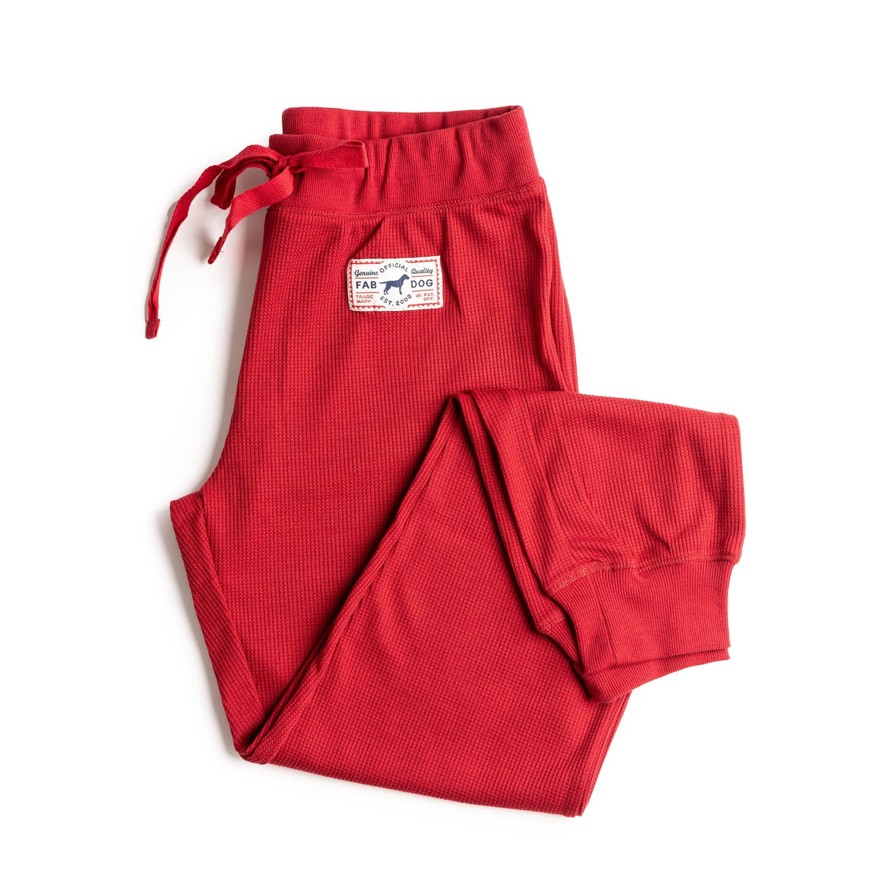 Red Thermal Matching Human Pajamas